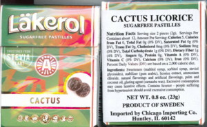 Lakerol (Lkerol) Box - Cactus Licorice
